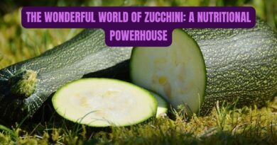 The Wonderful World of Zucchini: A Nutritional Powerhouse